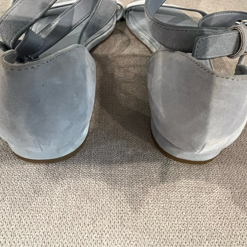 Palph Lauren Betha Blue Suede Ankle Sandal’s Size 7.5 - Picture 5 of 8